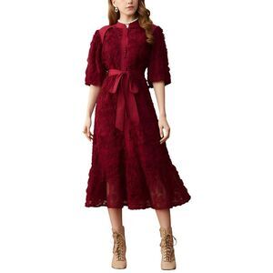 Elaine Womens  Midi Dress